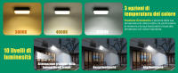 Aigostar - Foco proyector LED solar con mando a distancia,4000mAH,gran panel solar y batería de gran capacidad,regulable 3000/4000/6500K,IP66,cable 2m,Luz solar para exterior y jardín,patios. - details 5