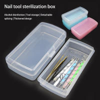 Caja De Desinfección Para Herramientas De Uñas 1Pc Organizador De Almacenamiento Transparente a Prueba De Polvo Para Tijeras Y Pinzas De Manicura Para Salón - details 0