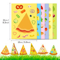 Juego De Puzle De Pegatinas DIY Pizza Divertido Y Educativo Para Niños 6 Hojas Para Todas Las Ganas Juguetes Para Juntar Unisex - details 4