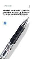 Set De 5 Bolígrafos Gel Retráctiles 0.5mm Tinta Negra Gran Capacidad Click Para Escuela Y Oficina Suministros De Papelería - details 2