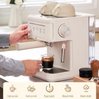 Cafetera eléctrica de 20 Bar, cafetera italiana profesional, semiautomática, con espumador de leche y capuchino - details 1