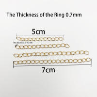 Cadena De Extensión Para Collares Y Pulseras Colores Variados 5 Cm 30-100 Piezas Para Fabricación De Joyería DIY Suministros De Metal De Aleación De Zinc - details 12