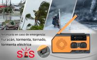 Radio solar, generador recargable e impermeable de 5000 mAh, radio portátil con indoor, Luz de Lectura, Alarma SOS, AM FM WB radio con manivela, ideal para acampar y hacer senderismo. - details 3