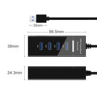 Adaptador de HUB USB 3.0, USB Multiconector, Hub USB 3.0 de 4 o 7 Puertos USB Ultra Slim USB Distribuidor USB Divisor 5Gbps Portátil USB 3.0 Hub Adaptador Compatible con MacBook Air, PS4 y Laptop Surface Pro, XPS - details 0