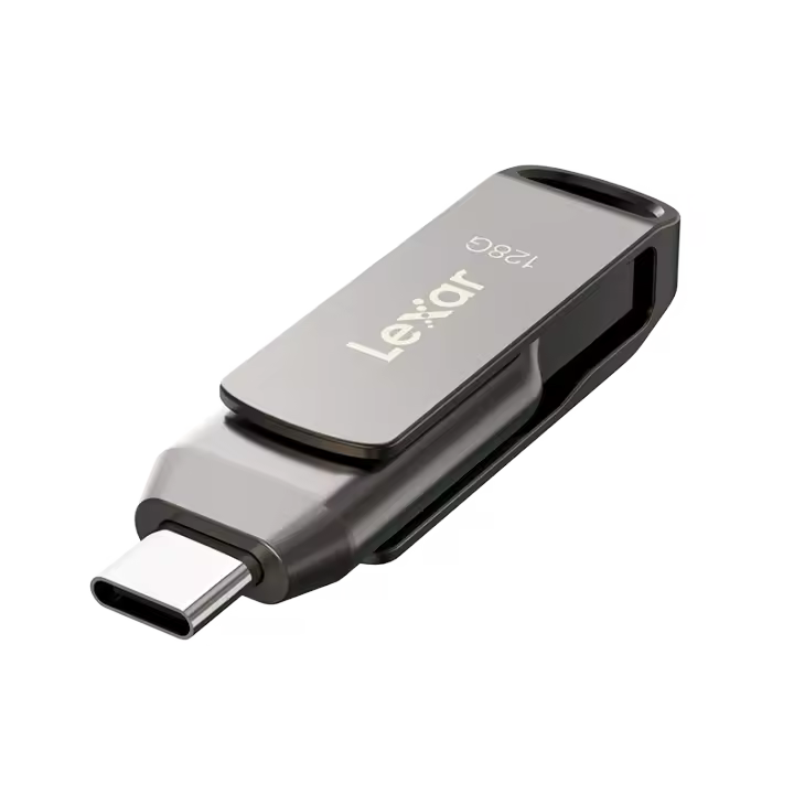 Lexar D400 USB Flash Drive De 32GB 64GB 128GB 256GB Tipo C/A USB 3.1 Para Móvil Memoria Stick Dual Slot Compatible Con Computadora Y Teléfono - 1
