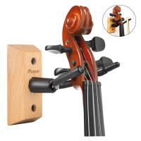 Soporte De Pared Para Violín Y Viola Con Gancho Para Arco Base De Madera 1 Pack Accesorios Para Exhibición Y Almacenamiento De Violines - details 0