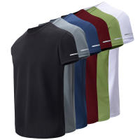 Camiseta De Deporte Para Hombres Verano Secado Rápido Moda Impresión Manga Corta Cómoda Y Suelta Para Jóvenes Correr Fitness Joker T-shirt - details 22
