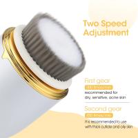 Cepillo limpiador Facial eléctrico para el cuidado de la piel, instrumento de belleza Exfoliante para la eliminación de espinillas, limpieza profunda de poros faciales, impermeable - details 4