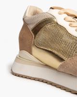ZAPATILLA ORO CON CUÑA INTERIOR CORINA - details 3