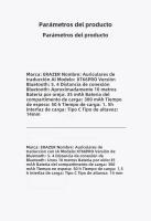 Auriculares Bluetooth Erazer XT66 Con Traductor AI Wireless Earphone DIY Equalizer APP Real-time Traducción Earbuds - details 15