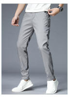 Pantalones Casuales Para Hombre Estilo Clásico Verano Nuevos 4 Colores Mallas Delgadas Moda Negocios Ajustados Color Sólido Algodón Talla 38 - details 8