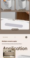 Cesta De Papel De Parede Ecológica Sin Perforación Con Manija De Silicona Y Tapa De Apertura En Dos Direcciones Para El Hogar - details 7