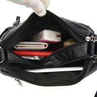 Bolso De Hombro Para Mujer 2023 Nueva Moda En Cuero PU Color Sólido Gran Capacidad Bolso Cruzado Multi-Nivel Estilo Clásico - details 25