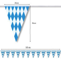 Bandeja De Bunting De Oktoberfest 10m Decoración De Bandera Checa Para Fiesta Temática Alemana Banner De Bienvenida Con Bandera Checa - details 2
