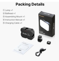 VIJIM Ulanzi VL100C Luz De Video LED Bi-color 3200K-6500K Con Cabeza Giratoria De 170° Y Soporte Frío Batería De 2000mAh Para Vlog Y Cámara - details 10