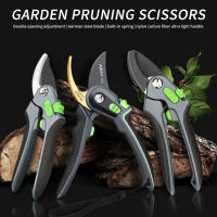 Tijeras De Podar Jardín Aleekit Acero Inoxidable Gran Abertura Corte Extra Fino Para Frutas Malezas Poda Herramienta De Jardinería - details 0