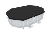 Cobertor Solar Lona Superior BESTWAY para Piscina Desmontable de varias medidas y modelos: rectangular, ovalado y circular de fácil instalación sobre el borde de la piscina. La lona evita que el agua se ensucie y lo calienta, en cierta medida. - details 4