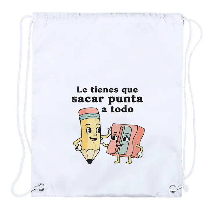 2 Mochilas de cuerdas frase graciosa novios pareja amistad chiste playa piscina picnic excursion - 1