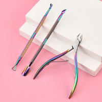 Kit De Manicura Profesional 3 Pcs Cortauñas Acero Inoxidable Multifuncional Pinza Y Empuñadura De Cutícula Eliminador De Uñas - details 11