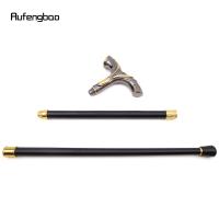 Bastón De Moda Dorado Y Negro Con Líneas Fluídas Para Cosplay Y Fiestas Decorativo Y Elegante Con Punta De Goma 92cm - details 10