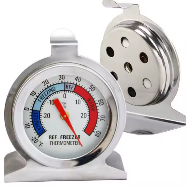 Termómetro De Mini Nevera De Acero Inoxidable Sensor De Temperatura De Precisión Alta Para Nevera Y Congelador Uso Doméstico En Cocina - 1