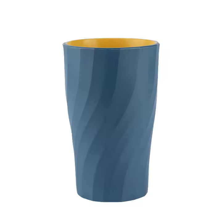 tooth knife cup, reusable bath cup, mouthwash cup, portable organizer for drinking toothpaste, travel water (navy blue) - 1