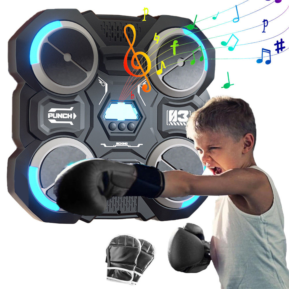 Máquina De Boxeo Con Música Bluetooth Para Niños Máquina De Boxeo Inteligente Montada En La Pantalla Compatible Con Música SSITO