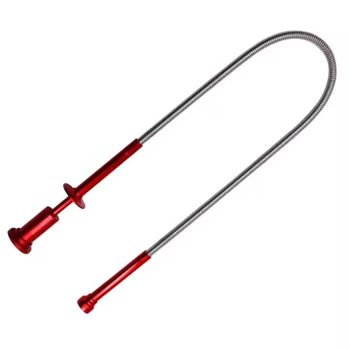 Herramienta De Recogida Magnética Telescópica Con 4 Garrajas Y Luz LED Herramienta Flexible Con Magnetismo Para Agarre Y Sujeción (No Incluye Batería) - 1