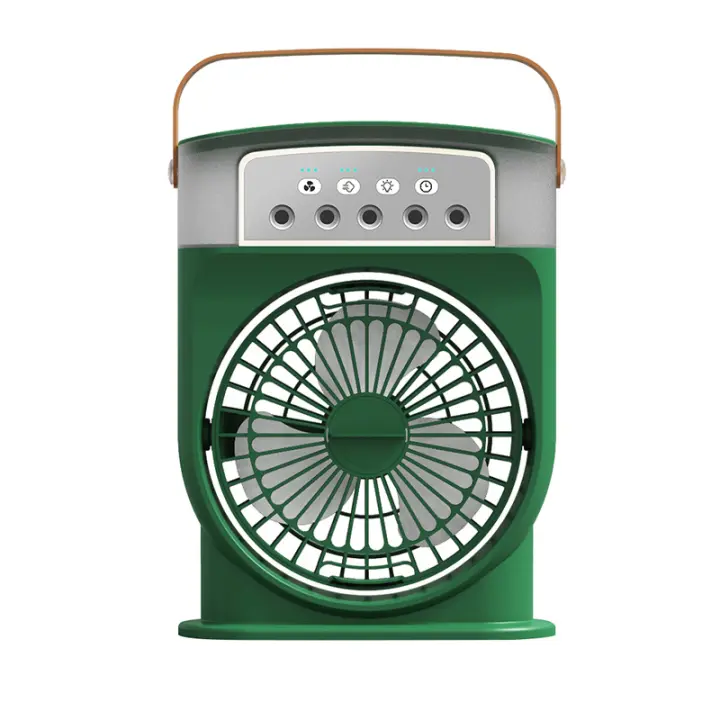 Mini Aire Acondicionado 4 en 1, Aire Acondicionado Portatil Silencioso, Air Conditioner Mini, Ventilador Portátil, Mini Enfriador, Climatizador Agua Type-C with Humididifier y Temporizador - 1