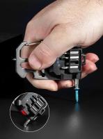Linterna Portátil LED Mini De Llavero Con Luz De Trabajo COB Y Martillo Para Ventanas Abrebotellas Para Camping Y Emergencias - details 5