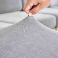 Cubierta De Sofá De Alta Elasticidad En Chenille Cubierta De Cojín Monocromo Universal Para Todas Las Estaciones Fáciles De Instalar - details 15
