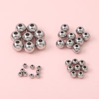 Bolas De Acero Inoxidable De Alta Calidad Para Fabricación De Joyas Espaciadoras Sueltas Para DIY Pulseras Collares Venta Al Por Mayor - details 1