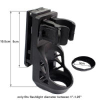 Funda Táctica Para Linterna Con Sistema De Cierre Por Palanca 360° Giratorio Plástico Set De Linterna General Desplazamiento Rápido - details 2