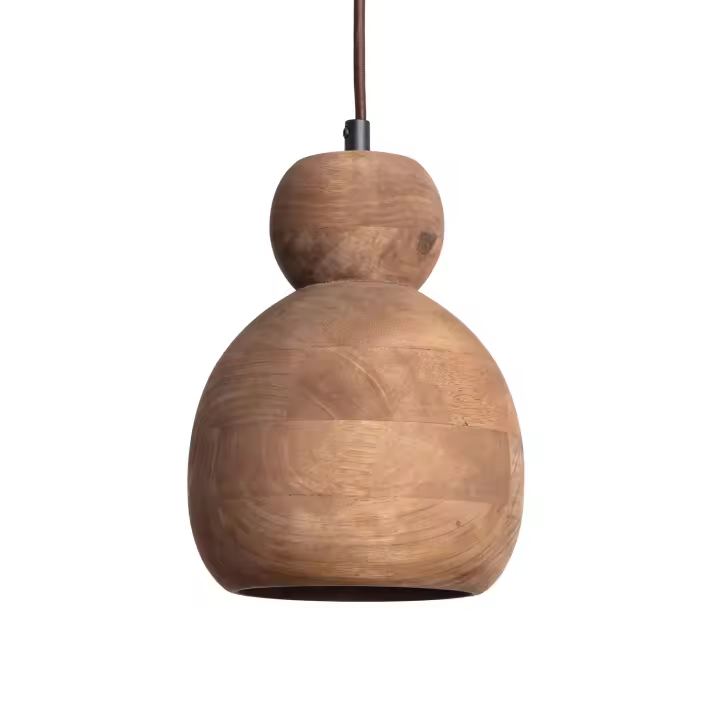 Ledkia Lámpara Colgante Madera Dallas II Natural - 1