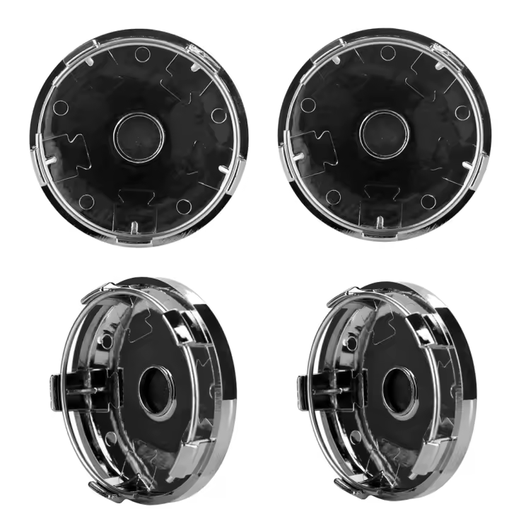 4pcs 60mm Hub Cap Silver Rims Center Cap Sticker Para Citroen C3 C4 C5 C6 C1 C2 Picasso Celysee Xsara Coche De Lujo Accesorios De Automóvil - 1