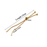 3pcs Cadenas De Acero Inoxidable Para Pulseras DIY Conectores Ajustables Accesorios De Encantos Joyería Herramientas De Fabricación - details 0