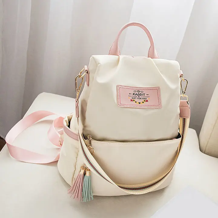 Nueva Mochila De Hombro Para Mujer De Alta Calidad Gran Capacidad De Oxford Saco De Mano Color Túnel Mochila De Mujer - 1