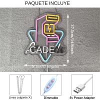 Luz De Neón Personalizable Para Arcade Con Interruptor Ajustable Para Decoración De Paredes Habitación De Juegos Y Hogar - details 1