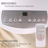 Ventilador de Techo con Luz OStarkDom 68W LED, Motor AC Silencioso, 3 Velocidades, Mando a Distancia, Función Verano/Invierno, IP20, 3 Años de Garantía - Blanco 55cm OstarkDom-leduni - details 18