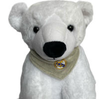 Novedad! Real Madrid C.F. Oso Polar Blanco con pañuelo escudo Real Madrid 30 cms ,Original, Producto oficial - details 6
