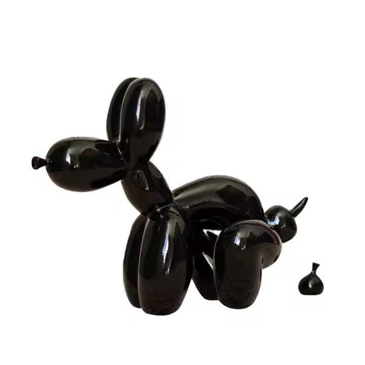 Escultura De Perro De Balón De Resina Decoración Creativa Para Sala De Estar Dormitorio Armario De Vino Animal De Dibujos Animados Decoración Moderna Simple - 1