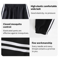 Pantalones Largos Para Niños Y Niñas Verano 2023 Repelentes De Mosquitos Estilo Casual Cierre Elástico Polyester Unisex - details 5