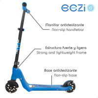 Patinete 2 ruedas con luces azul EEZI - details 1