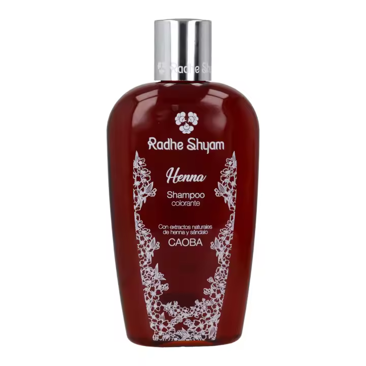 Radhe shyam henna champú colorante caoba 250 ml, dan un brillo y una textura incomparables. - 1