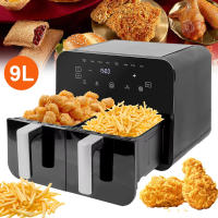 Freidora de Aire 2400W Doble Cajón 9L (2x4.5L) con Pantalla Táctil LED - Programas Automáticos, Cajones Independientes y Sistema de Calor Rápido, Ideal para Familias Grandes - details 1