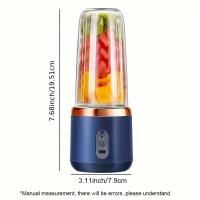Taza exprimidor portátil USB recargable-Licuadora eléctrica multifuncional para batidos, trituración de hielo y procesamiento de alimentos-Regalo ideal para Navidad y Halloween - details 0