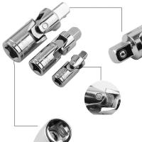 Juego De Adaptadores De Unió Universal Con Barra De Extensión De Ángulo Y Destornillador Manual Y Pneumático Bendible Herramientas De Sockets Universal De Acero Aluminio - details 8