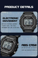 Reloj Digital Deportivo Para Hombre SANDA 2156 Estilo Militar Resistente Al Agua Pantalla Grande LED Cronógrafo Reloj De Pulsera Para Masculino - details 14