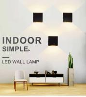 Lámpara De Pared LED 6W Energía Eficaz Iluminación Interior Luz De Aluminio Disponible En Negro Y Blanco Iluminación Contemporánea Para Cocina Dormitorio Estudio Baño - details 0