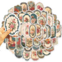50PCS Pegatinas De Flores Vintage Para Guitarra Laptop Luggage Decoración DIY Impermeables Tamaño 3-7cm Para Adolescentes De 14 Años Y Más - details 2